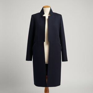 Yeon navy wool & cashmere coat, size 4